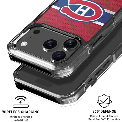 NHL Montreal Canadiens Home Jersey iPhone 18 Pro Clear Case