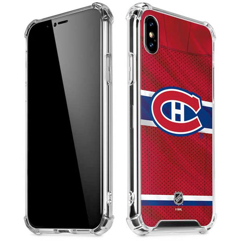 NHL Montreal Canadiens Home Jersey iPhone X/XS Clear Case