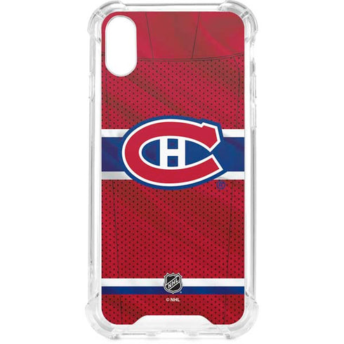 NHL Montreal Canadiens Home Jersey iPhone XS Clear Case