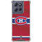 NHL Montreal Canadiens Home Jersey Moto G 5G (2025) Clear Case