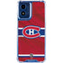 NHL Montreal Canadiens Home Jersey Moto G 5G (2024) Clear Case