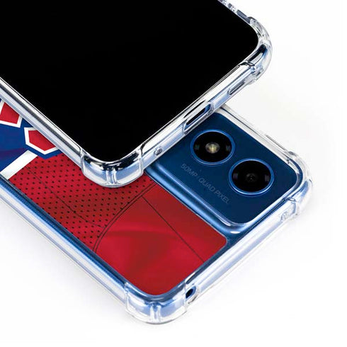 NHL Montreal Canadiens Home Jersey Moto G 5G (2024) Clear Case