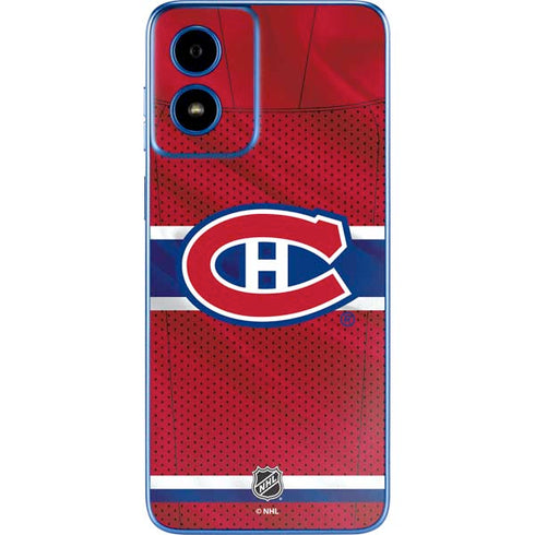 NHL Montreal Canadiens Home Jersey Moto G Play 4G (2024) Skin