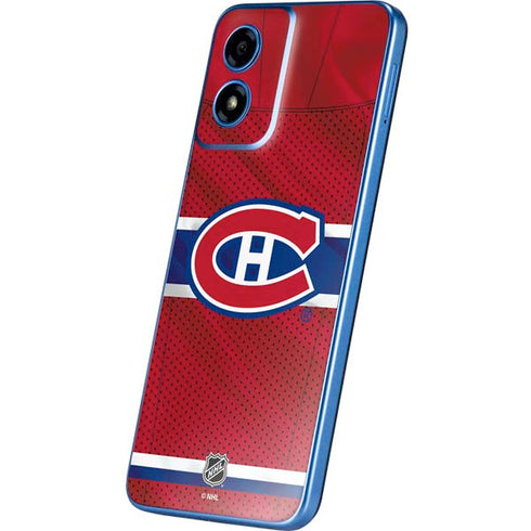 NHL Montreal Canadiens Home Jersey Moto G Play 4G (2024) Skin