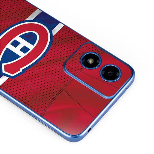 NHL Montreal Canadiens Home Jersey Moto G Play 4G (2024) Skin