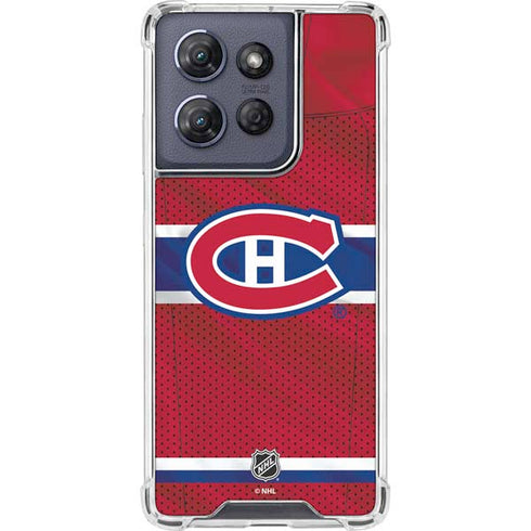 NHL Montreal Canadiens Home Jersey Moto G Stylus 5G (2025) Clear Case