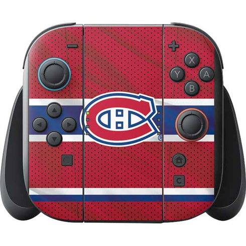 NHL Montreal Canadiens Home Jersey Nintendo Switch 2 (2025) with Joy-Con Skin