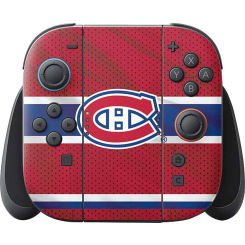 NHL Montreal Canadiens Home Jersey Nintendo Switch 2 (2025) Joy-Con Controller Skin