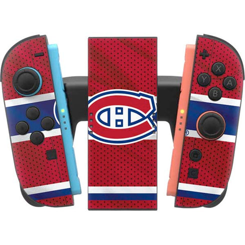 NHL Montreal Canadiens Home Jersey Nintendo Switch 2 (2025) Joy-Con Controller Skin