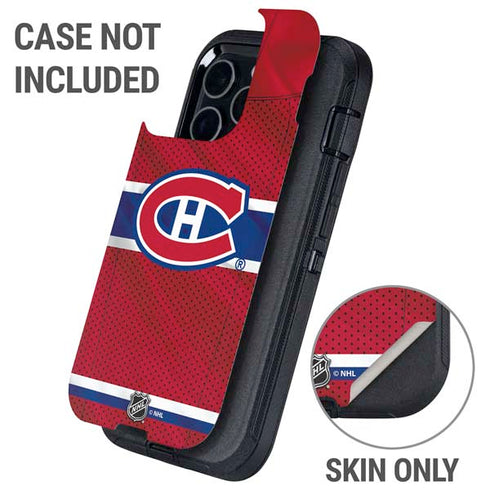 NHL Montreal Canadiens Home Jersey Otterbox Defender iPhone Skin