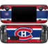 NHL Montreal Canadiens Home Jersey Steam Deck Handheld Gaming Computer OLED Skin