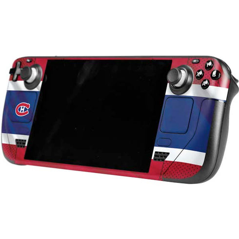 NHL Montreal Canadiens Home Jersey Steam Deck Handheld Gaming Computer OLED Skin