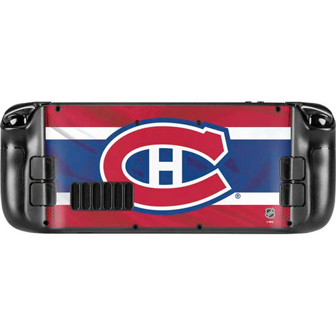 NHL Montreal Canadiens Home Jersey Steam Deck Handheld Gaming Computer OLED Skin