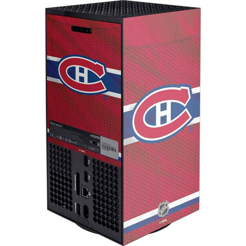 NHL Montreal Canadiens Home Jersey XBox Series X Digital Edition Console Skin