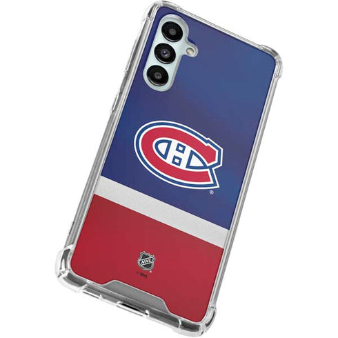 NHL Montreal Canadiens Jersey Galaxy A16 5G Clear Case