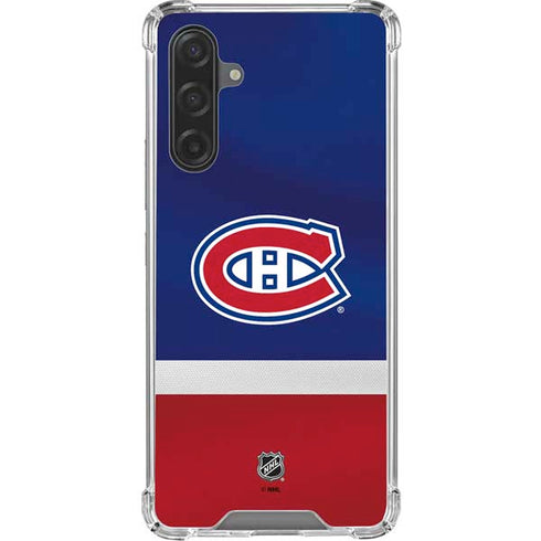 NHL Montreal Canadiens Jersey Galaxy A17 Clear Case