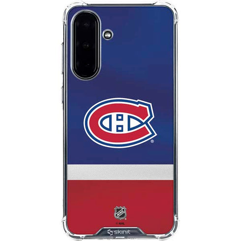 NHL Montreal Canadiens Jersey Galaxy A36 5G Clear Case