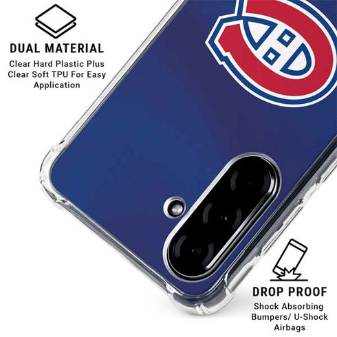 NHL Montreal Canadiens Jersey Galaxy A36 5G Clear Case