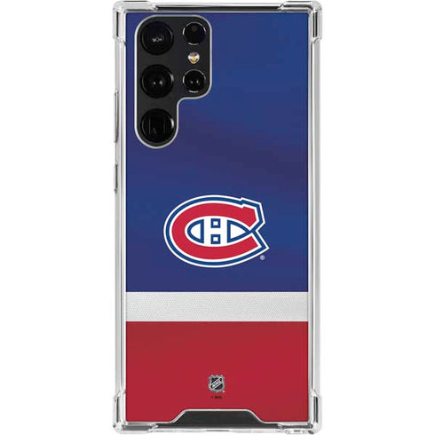 NHL Montreal Canadiens Jersey Galaxy S23 Ultra Clear Case