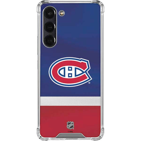 NHL Montreal Canadiens Jersey Galaxy S24 FE Clear Case