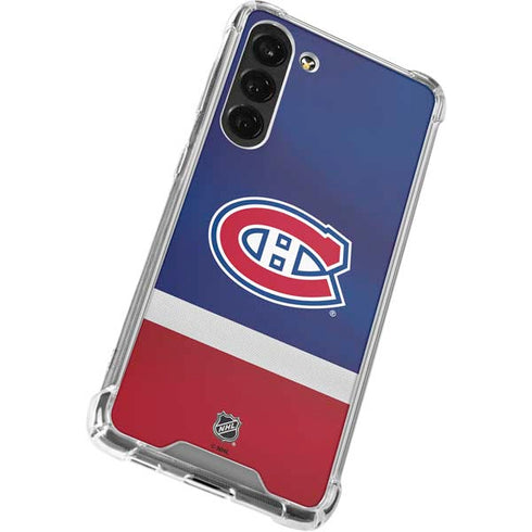 NHL Montreal Canadiens Jersey Galaxy S24 FE Clear Case