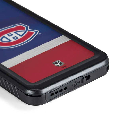 NHL Montreal Canadiens Jersey Galaxy S24 Plus Waterproof Case