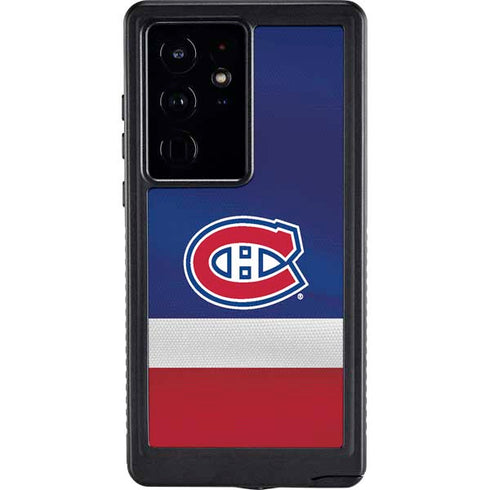 NHL Montreal Canadiens Jersey Galaxy S24 Ultra Waterproof Case