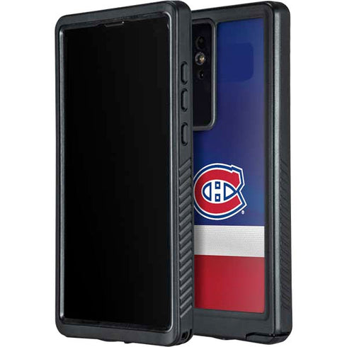 NHL Montreal Canadiens Jersey Galaxy S24 Ultra Waterproof Case