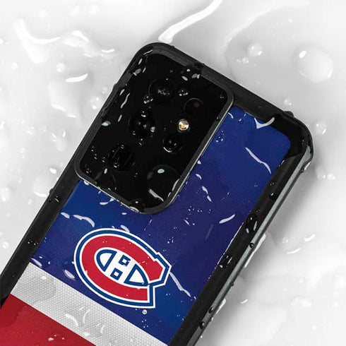 NHL Montreal Canadiens Jersey Galaxy S24 Ultra Waterproof Case