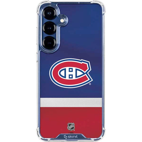 NHL Montreal Canadiens Jersey Galaxy S25 Plus Clear Case