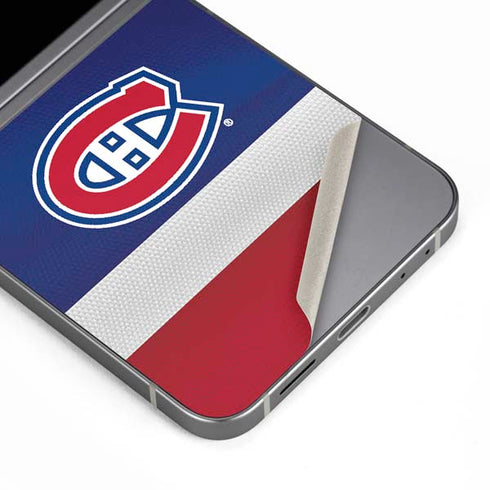 NHL Montreal Canadiens Jersey Galaxy Z Flip6 Skin