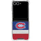 NHL Montreal Canadiens Jersey Galaxy Z Flip7 Clear Case