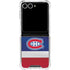 NHL Montreal Canadiens Jersey Galaxy Z Flip7 Clear Case