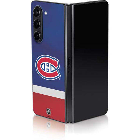 NHL Montreal Canadiens Jersey Galaxy Z Fold5 5G Skin