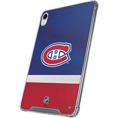 NHL Montreal Canadiens Jersey iPad 11th Gen (2025) Clear Case
