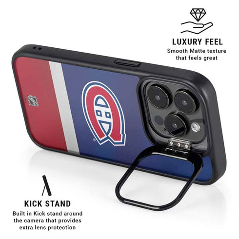 NHL Montreal Canadiens Jersey iPhone 14 Pro Max Kickstand Case