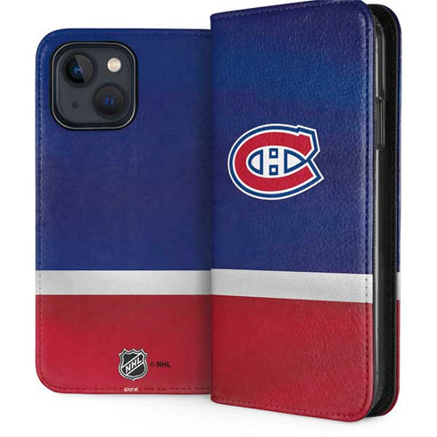 NHL Montreal Canadiens Jersey iPhone 15 Plus Folio Case
