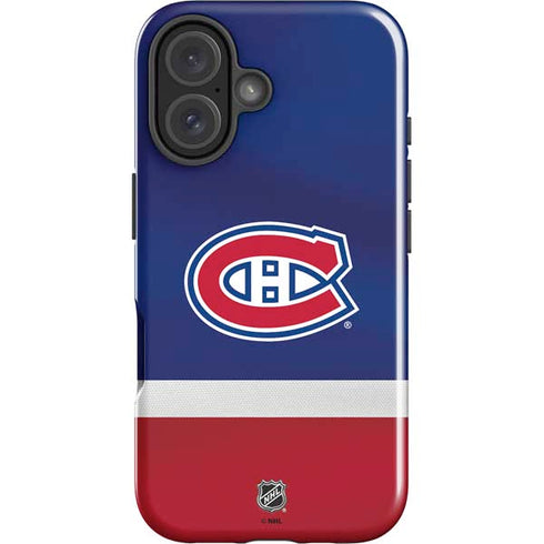 NHL Montreal Canadiens Jersey iPhone 16 Impact Case