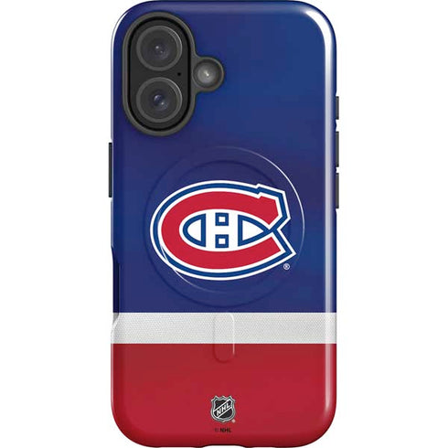 NHL Montreal Canadiens Jersey iPhone 16 Magsafe Impact Case