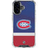 NHL Montreal Canadiens Jersey iPhone 16 Plus Clear Case