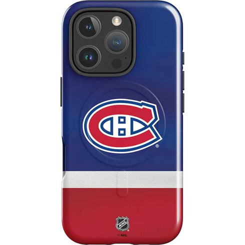 NHL Montreal Canadiens Jersey iPhone 16 Pro Magsafe Impact Case