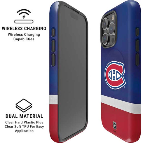 NHL Montreal Canadiens Jersey iPhone 16 Pro Magsafe Impact Case