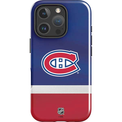 NHL Montreal Canadiens Jersey iPhone 16 Pro Max Impact Case