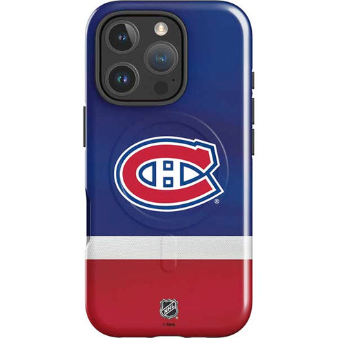 NHL Montreal Canadiens Jersey iPhone 16 Pro Max Magsafe Impact Case