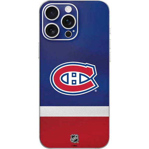 NHL Montreal Canadiens Jersey iPhone 16 Pro Max Skin