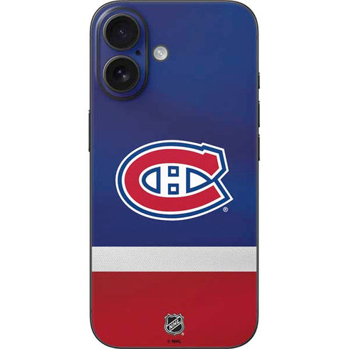 NHL Montreal Canadiens Jersey iPhone 16 Skin