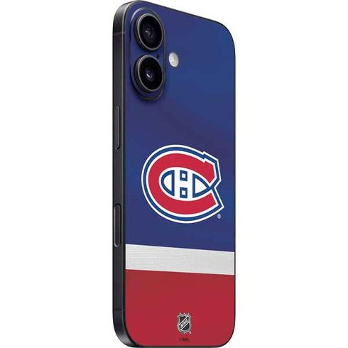 NHL Montreal Canadiens Jersey iPhone 16 Skin
