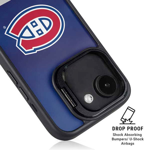 NHL Montreal Canadiens Jersey iPhone 16e Kickstand Case