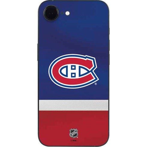 NHL Montreal Canadiens Jersey iPhone 16e Skin
