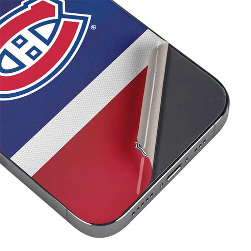 NHL Montreal Canadiens Jersey iPhone 16e Skin